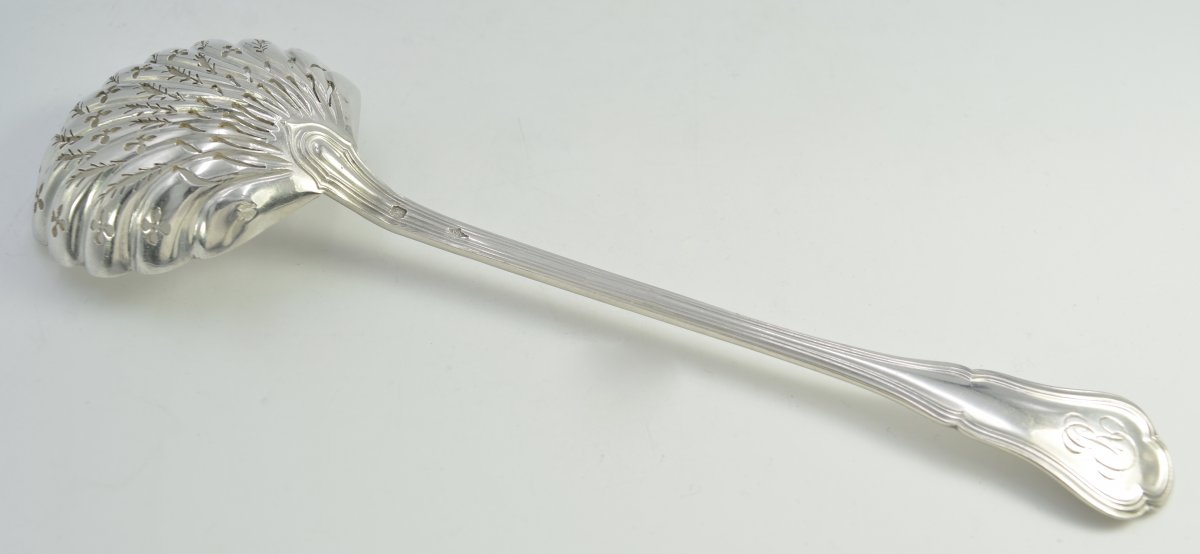 Silver Sprinkle Spoon, France By Pierre-francois Queillé-photo-3