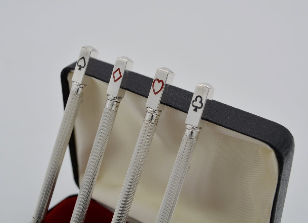 Silver Mechanical Pencil / Card Games  XX Century -photo-1