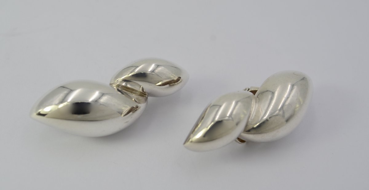 Pomellato. Boucles d'Oreilles En Argent . -photo-2