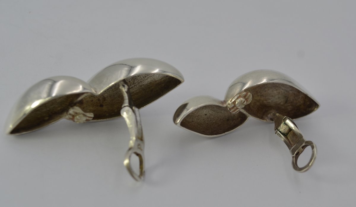 Pomellato. Boucles d'Oreilles En Argent . -photo-1