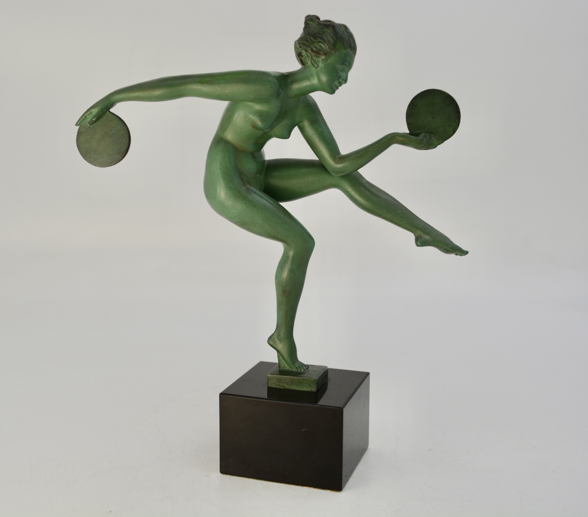 Alexandre Joseph Derenne (xix-xx) Dancer With Cymbals.-photo-2