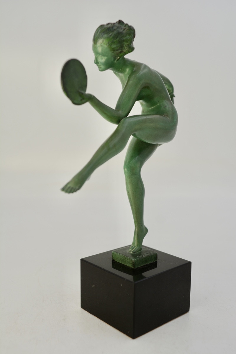 Alexandre Joseph Derenne (xix-xx) Dancer With Cymbals.-photo-4