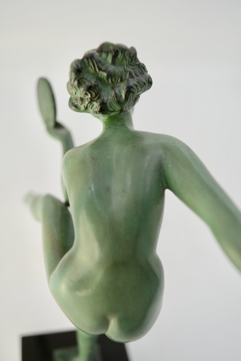 Alexandre Joseph Derenne (xix-xx) Dancer With Cymbals.-photo-2