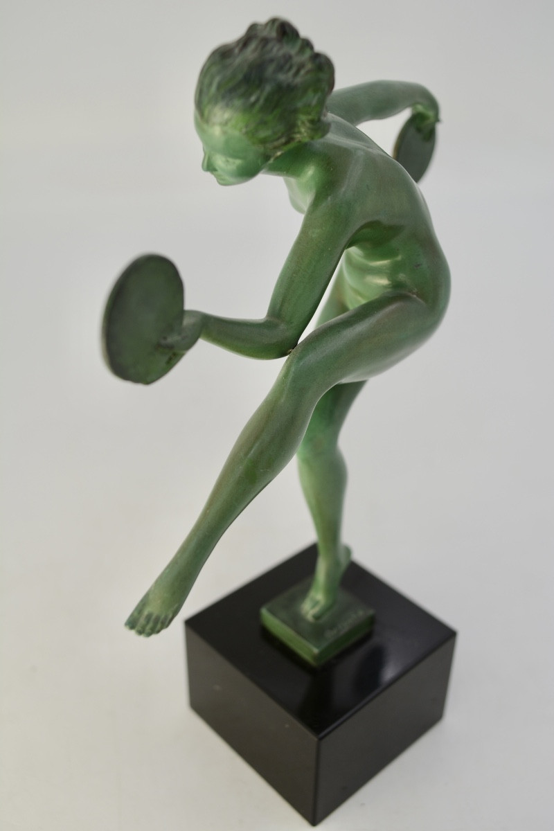 Alexandre Joseph Derenne (xix-xx) Dancer With Cymbals.-photo-6