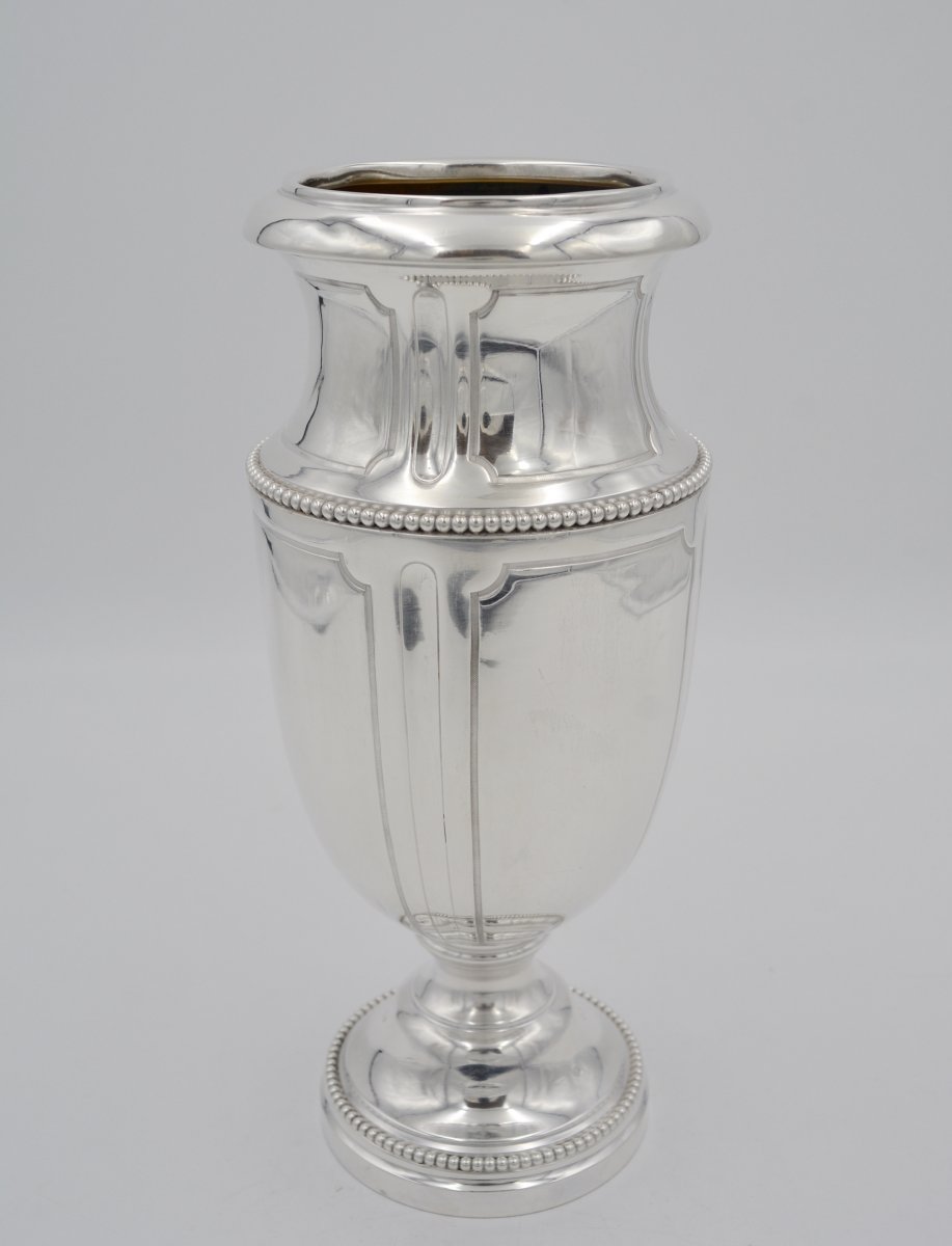 Silver Vase, France XIXth Century By Tetard Frères-photo-2