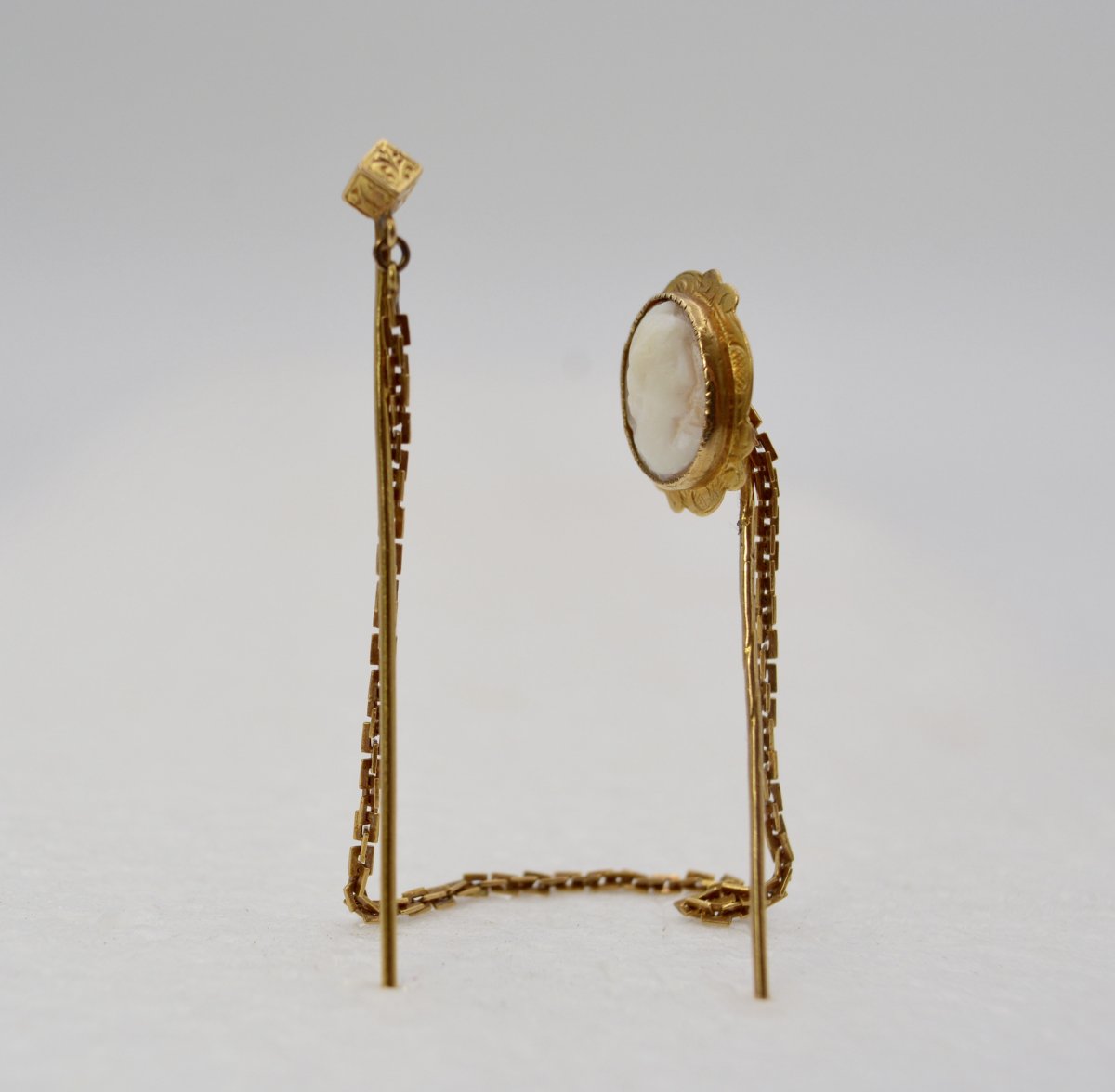 Double Pin In Gold, Cameo End Of The Eighteenth Century-photo-2