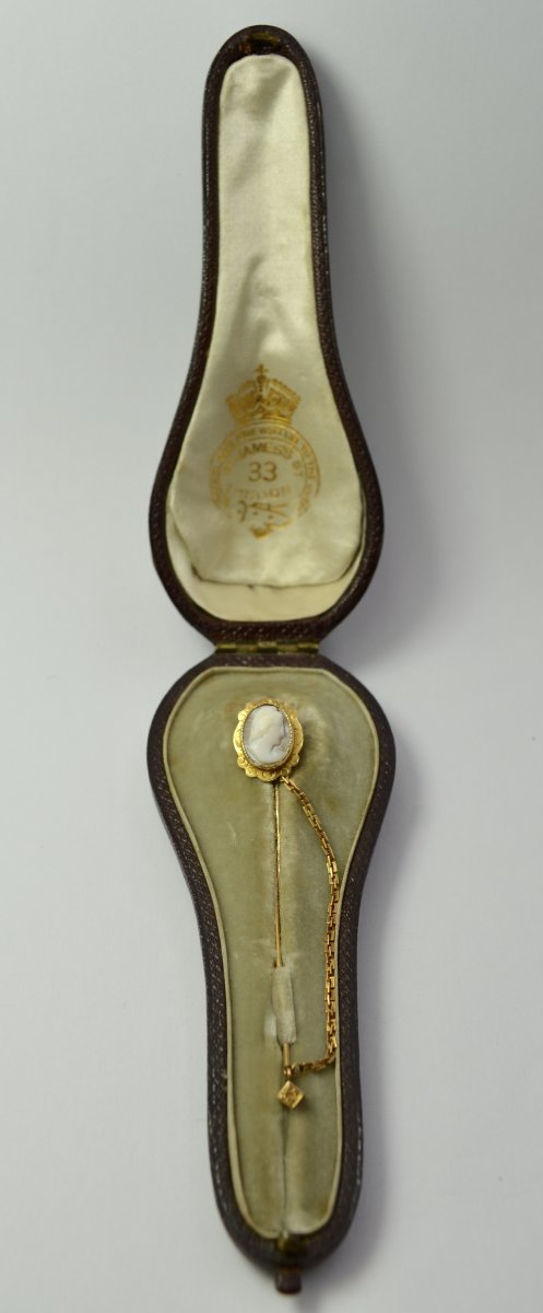 Double Pin In Gold, Cameo End Of The Eighteenth Century-photo-7