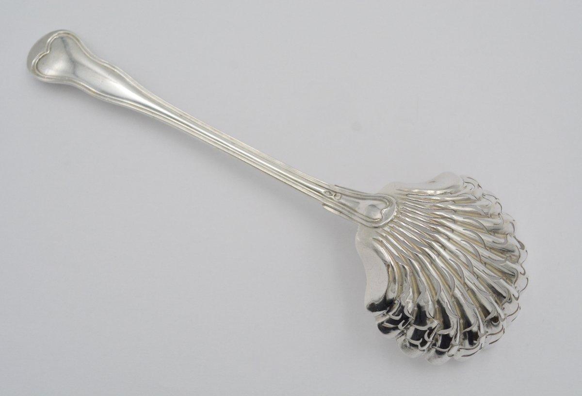 Silver Sprinkling Spoon, France By Berthier Philippe Circa 1841-photo-2