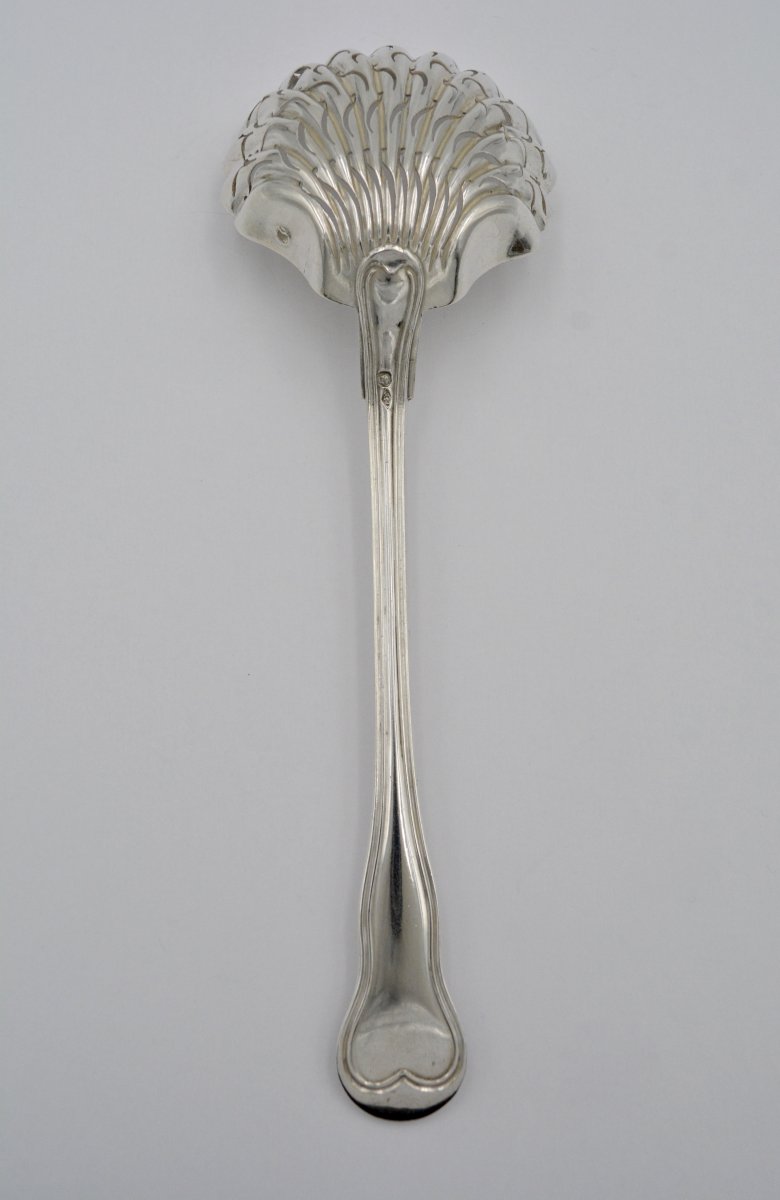 Cuillère à  Saupoudrer  En Argent, France Par Berthier Philippe  Vers 1841-photo-4