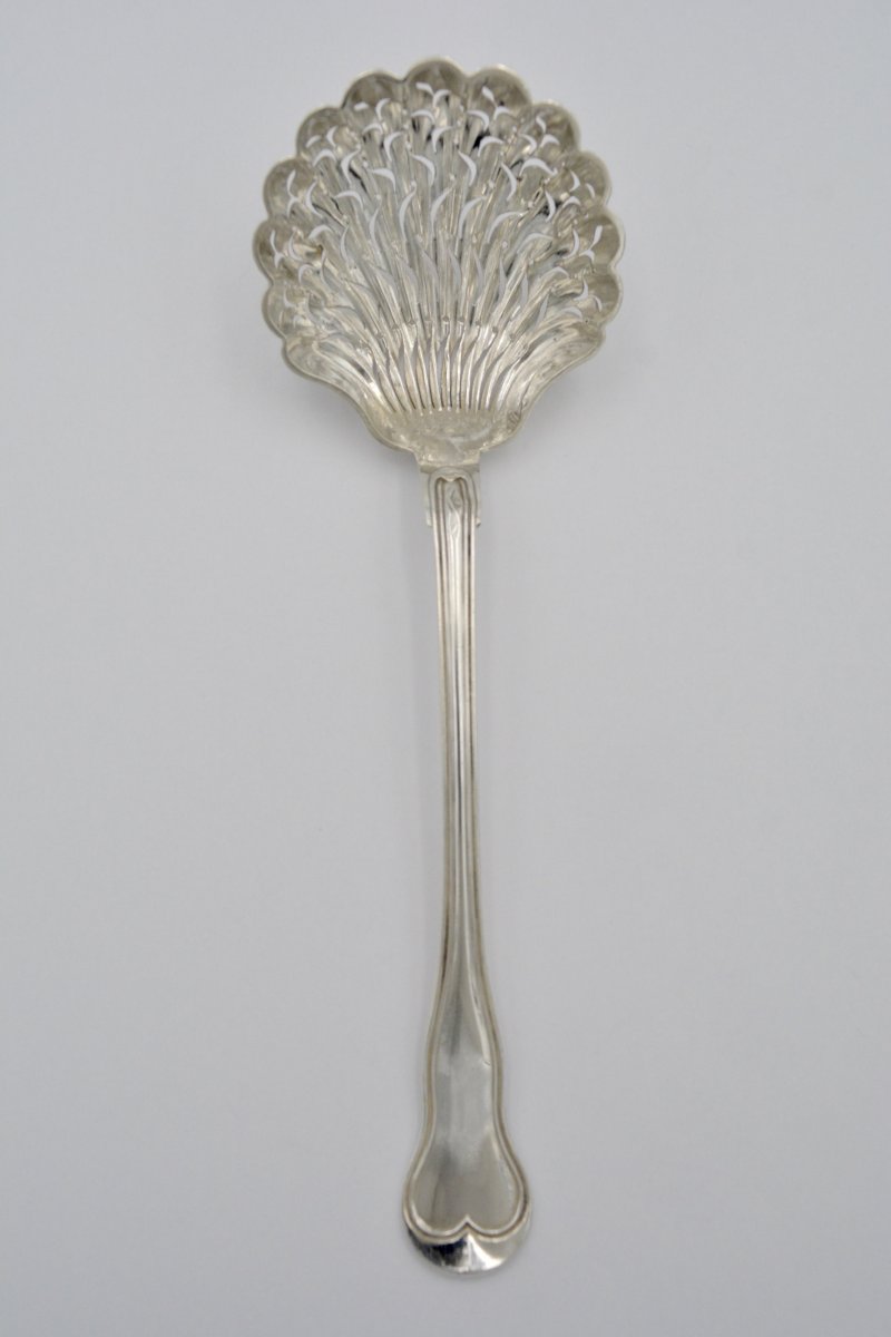 Silver Sprinkling Spoon, France By Berthier Philippe Circa 1841-photo-1