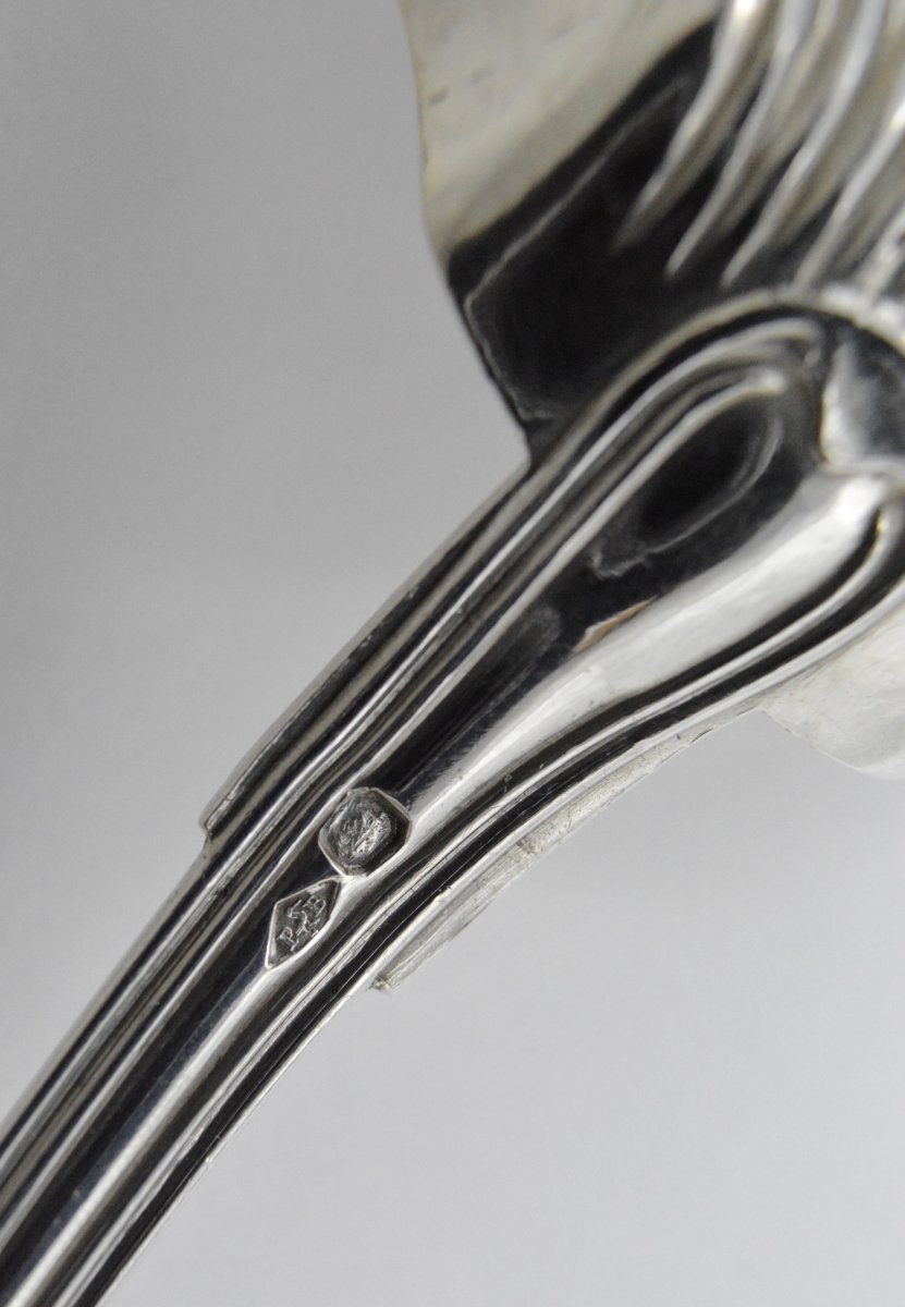 Silver Sprinkling Spoon, France By Berthier Philippe Circa 1841-photo-4