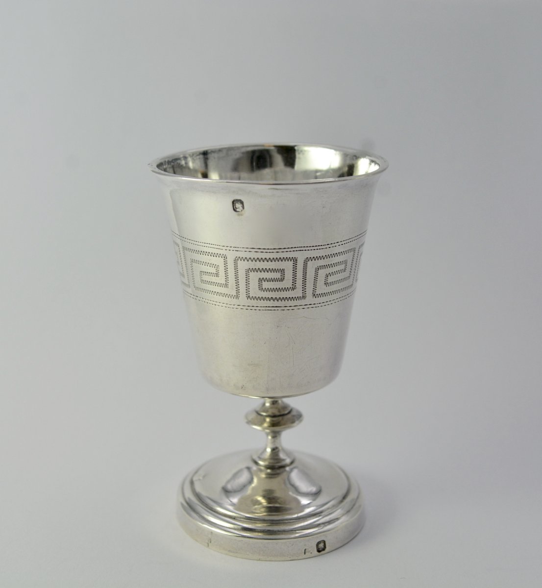 Egg Cup On Silver Pedestal France Circa 1841-photo-2