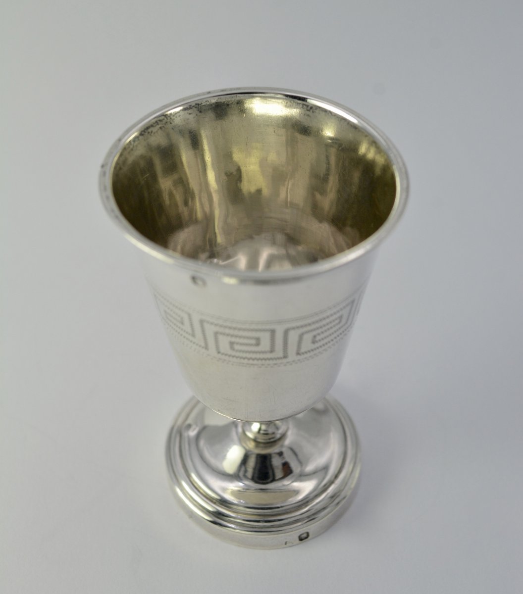 Egg Cup On Silver Pedestal France Circa 1841-photo-4