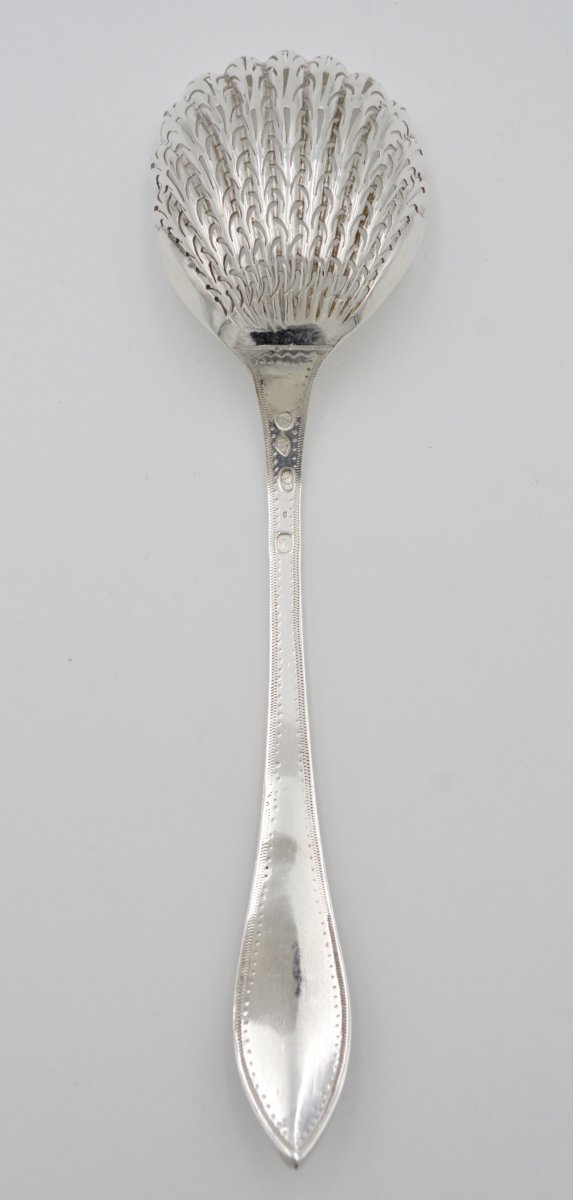 Cuillère à  Saupoudrer  En Argent, France Paris 1819-1838-photo-2