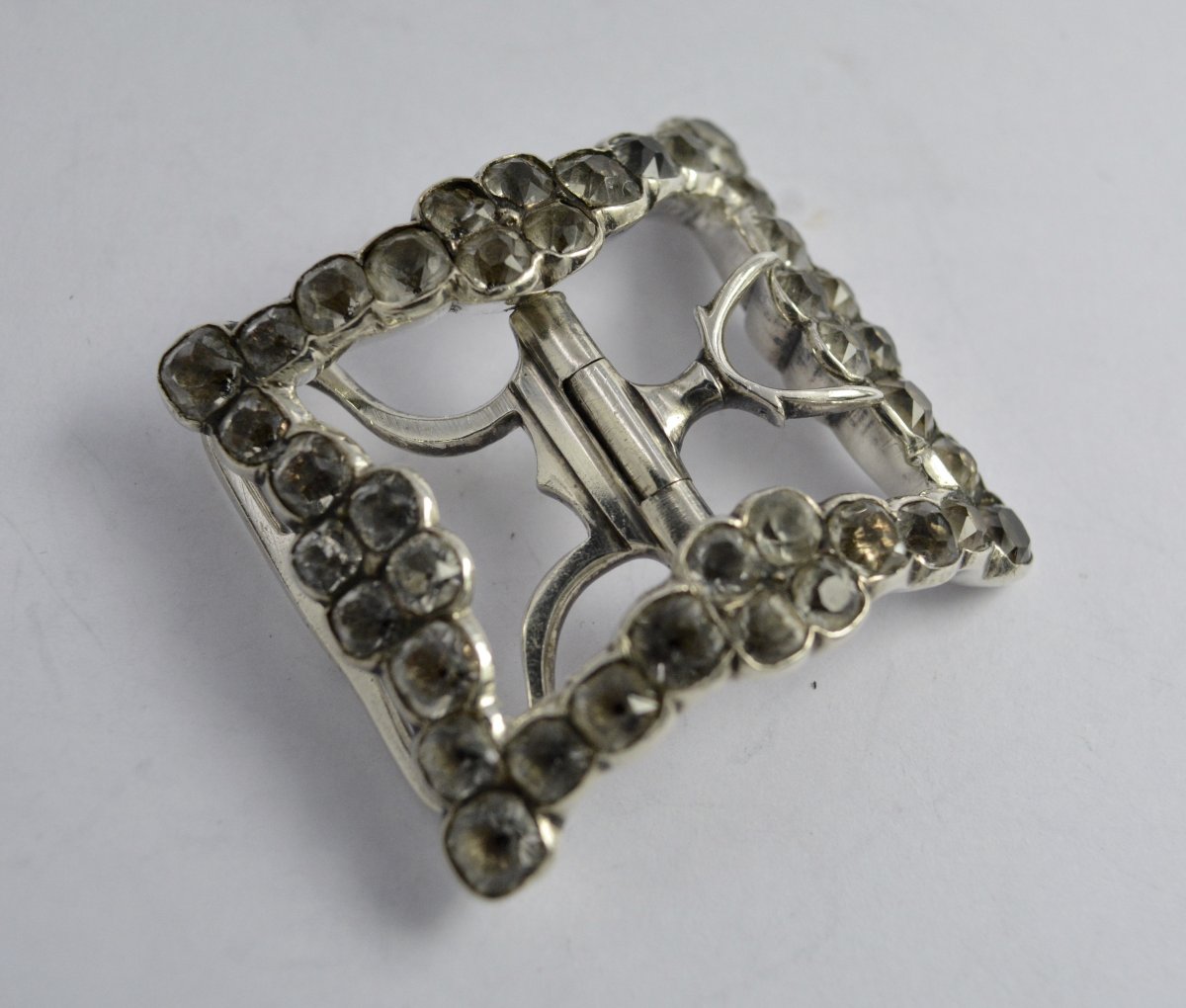 French Shoe Buckle 18th Century Circa 1756-1762-photo-4