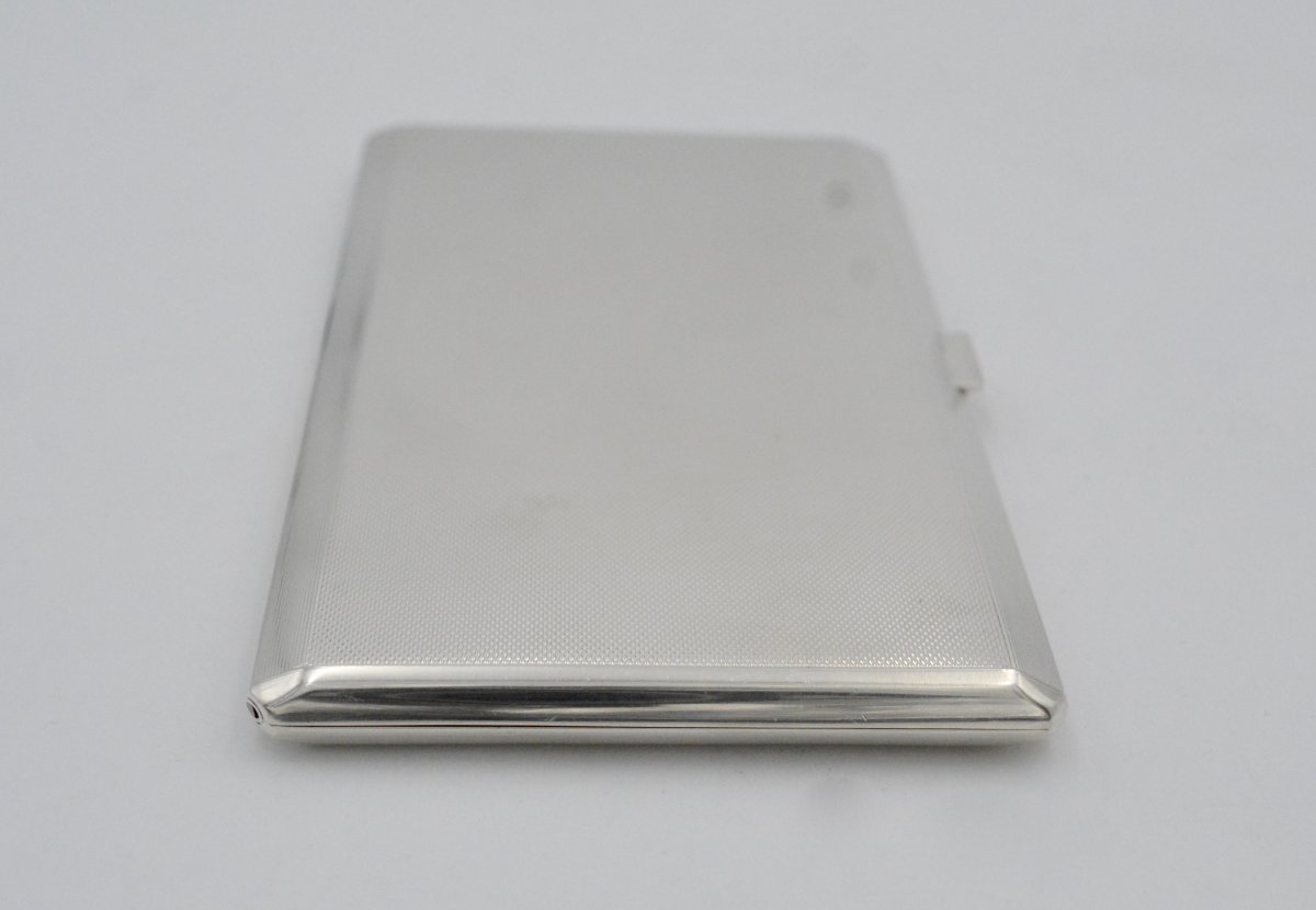 Cigarettes Case Silver 1957 London -photo-3