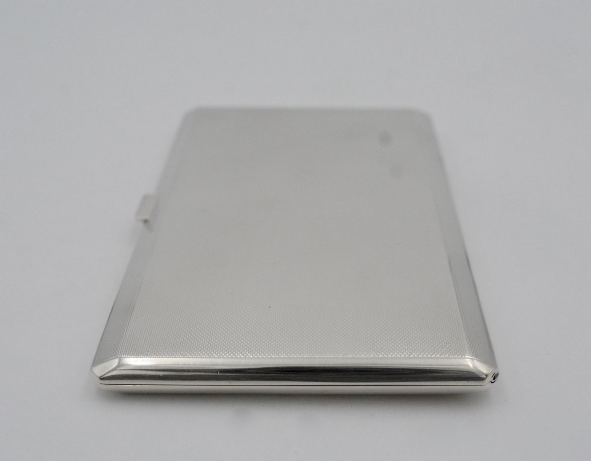 Cigarettes Case Silver 1957 London -photo-2