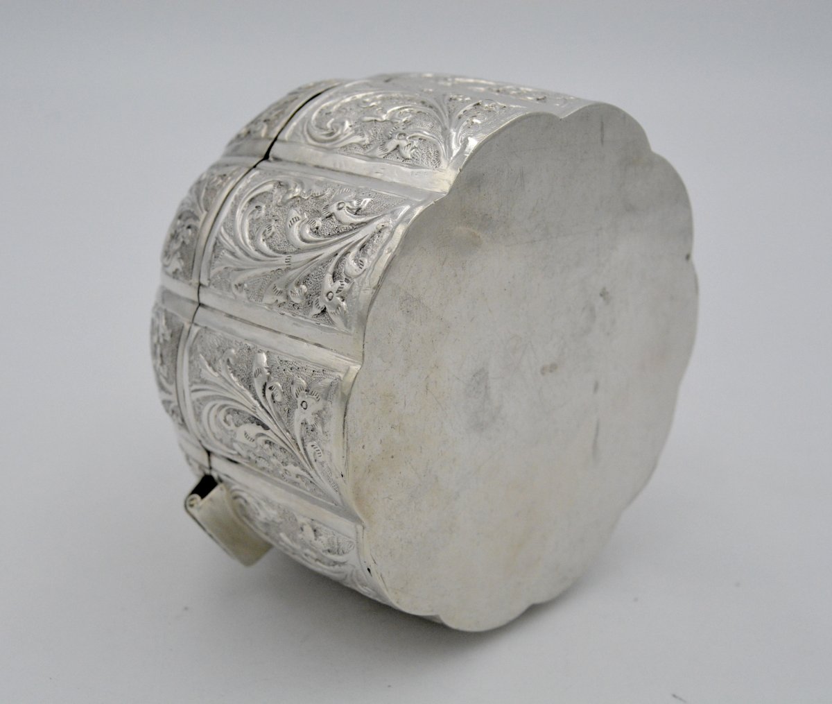 Betel Box In Silver, India Around 1900-photo-3