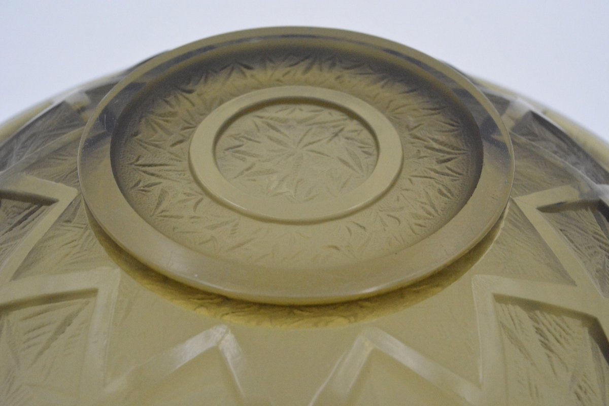 Verlys France. Coupe En Cristal Epoque Art Deco -photo-4