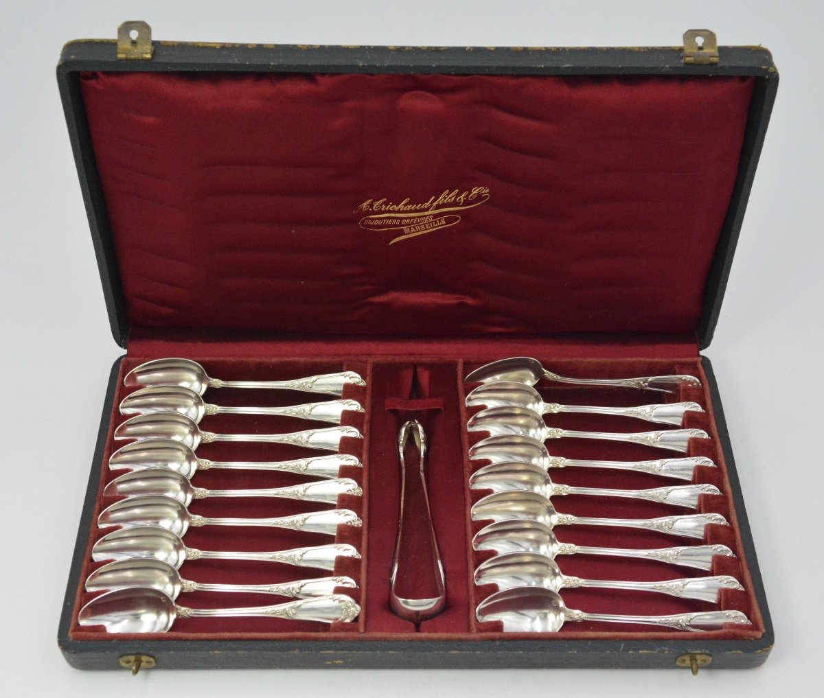 Coffee Spoons Set Of 18 Silver France Circa 1850