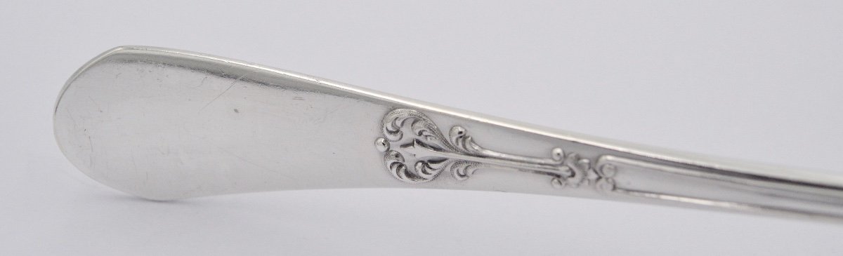 Sauce Spoon In Silver France Around 1880-photo-2