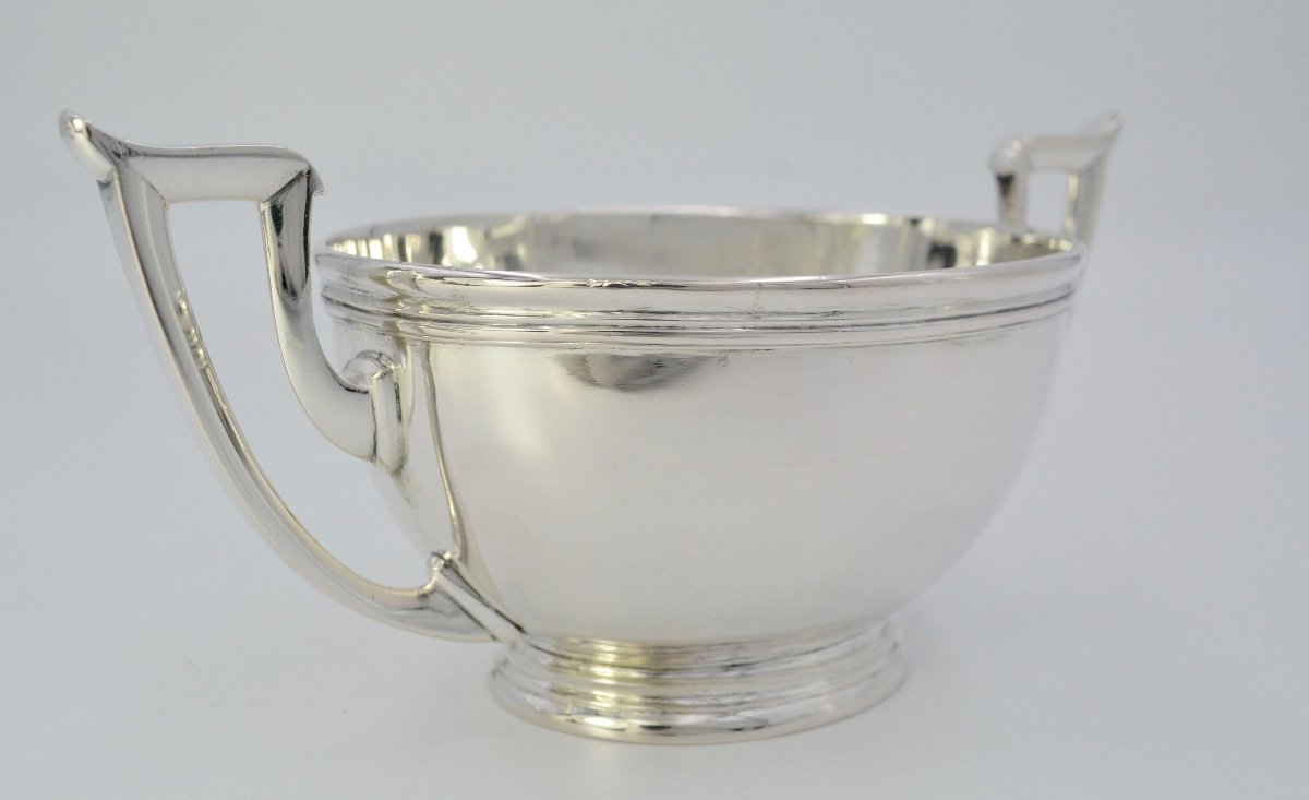 Poland. Pair Of Sauce Boats In Silver Early 20th Century-photo-4
