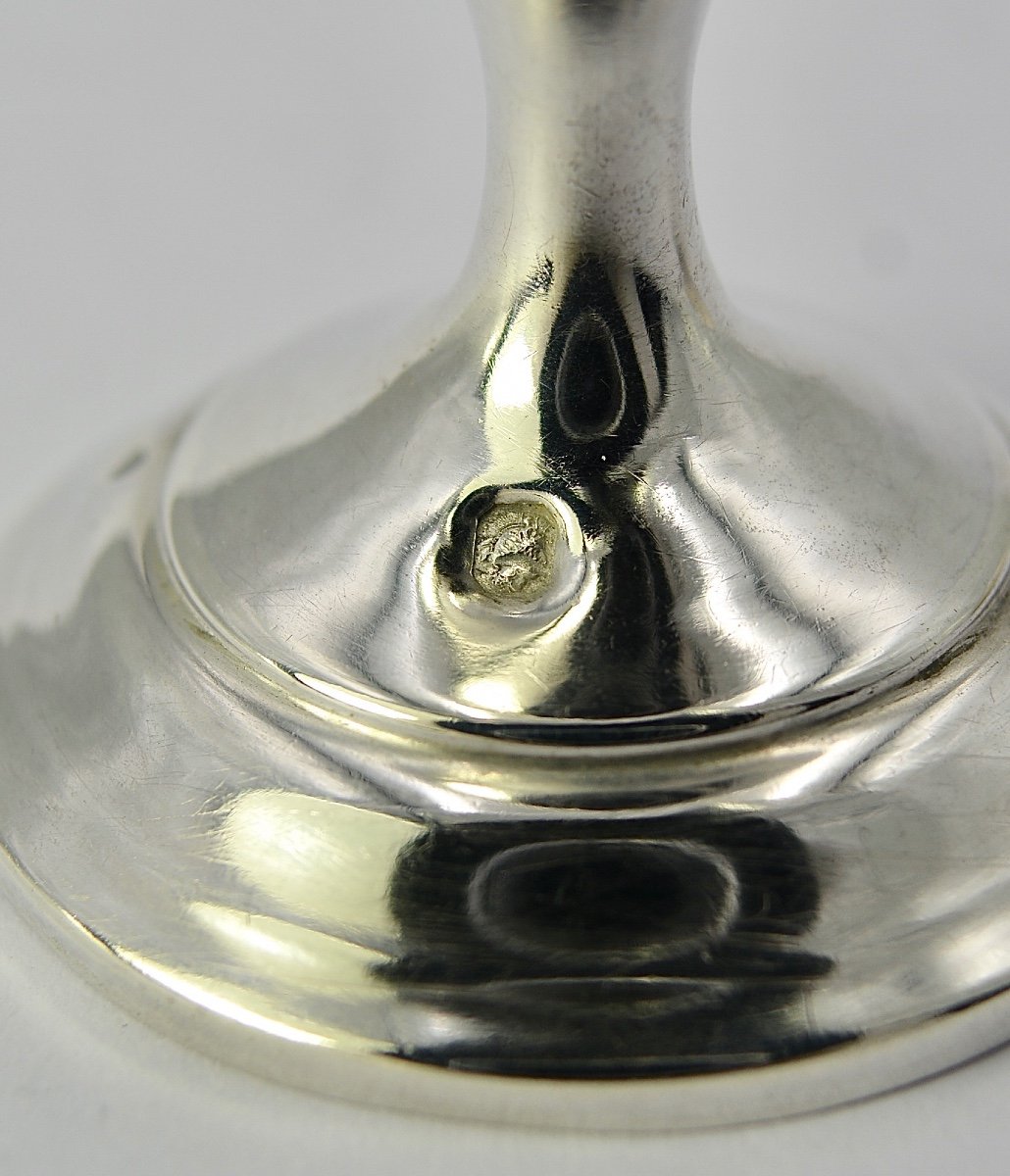 Egg Cup In Silver France Around 1880-photo-5
