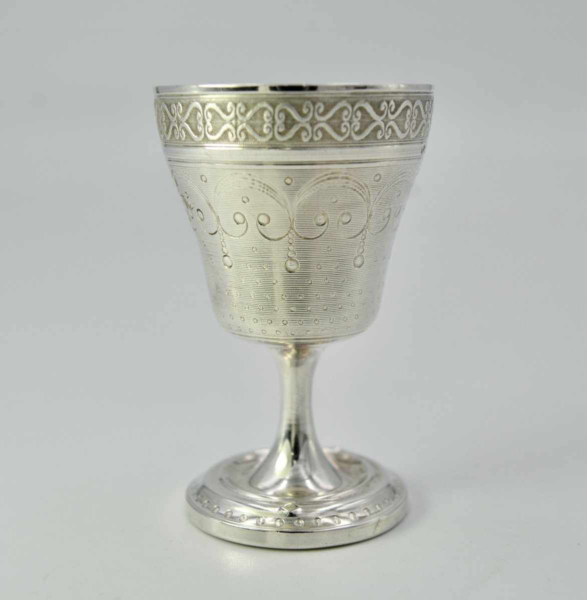 Egg Cup In Silver France Around 1882-1901-photo-3