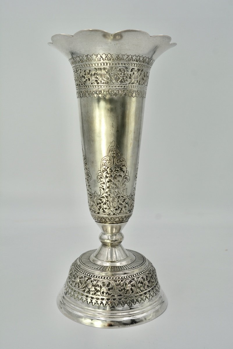 Silver Trumpet Cup / Southeast Asia / Siam Cambodia