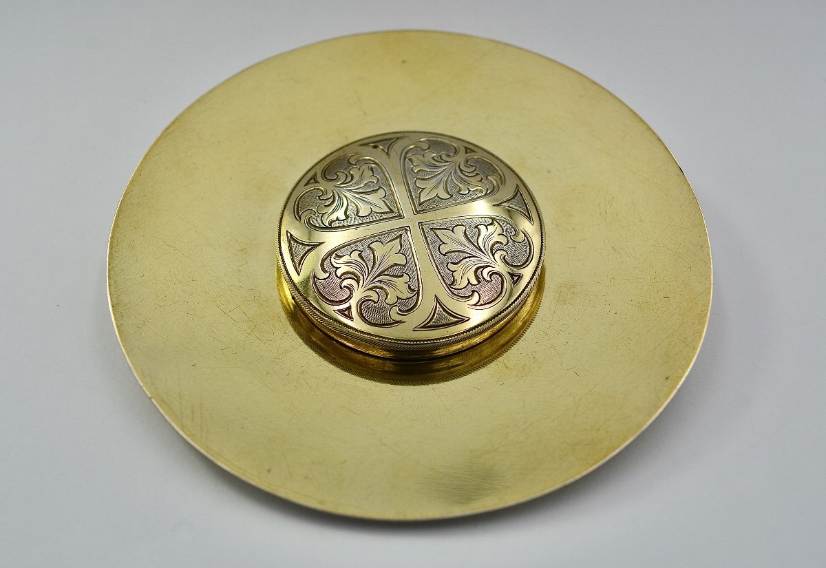 Custode / Boite à Hosties, Argent Doré Par Brems-Varain Vers 1900