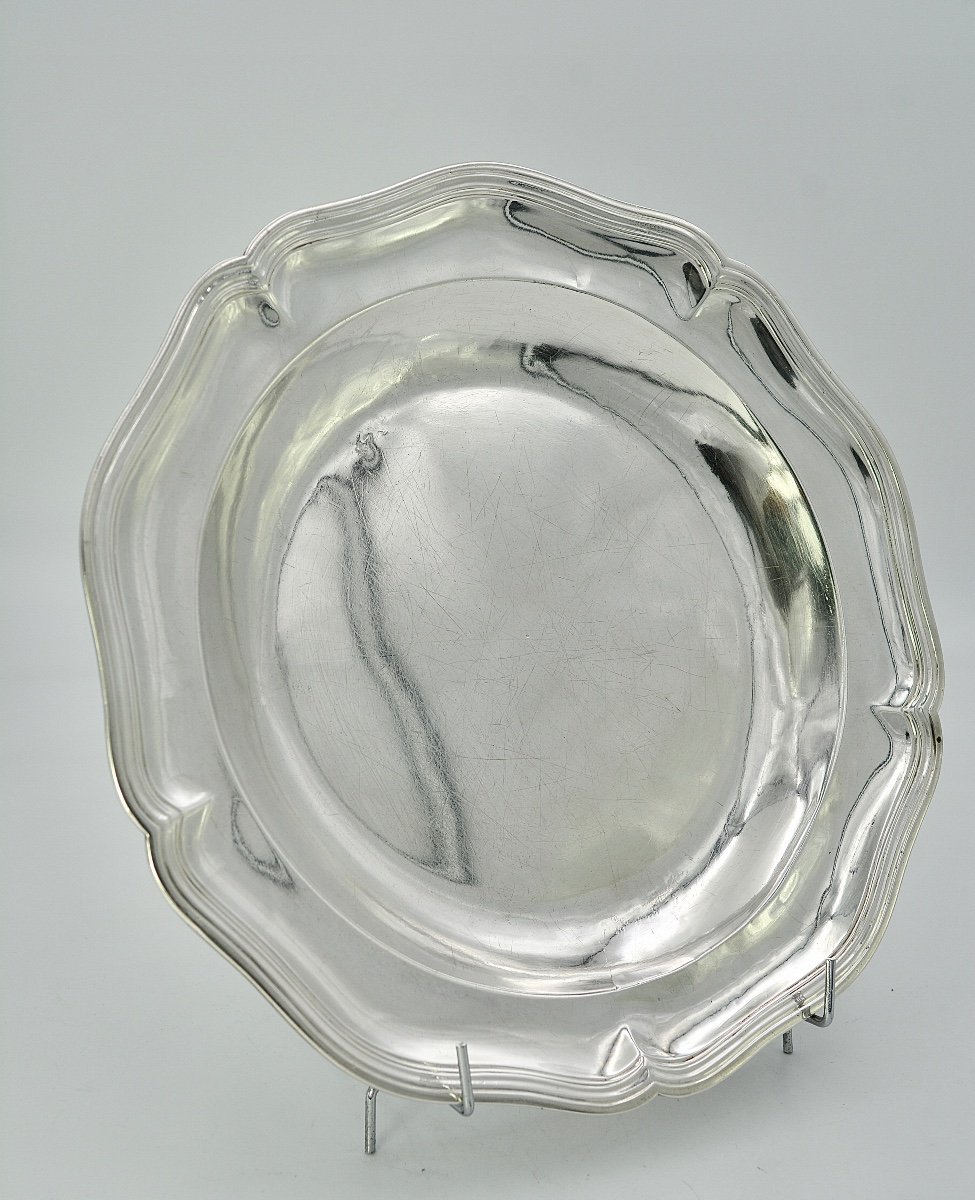 Plat / Assiette En Argent France Paris Vers 1768-1774-photo-2