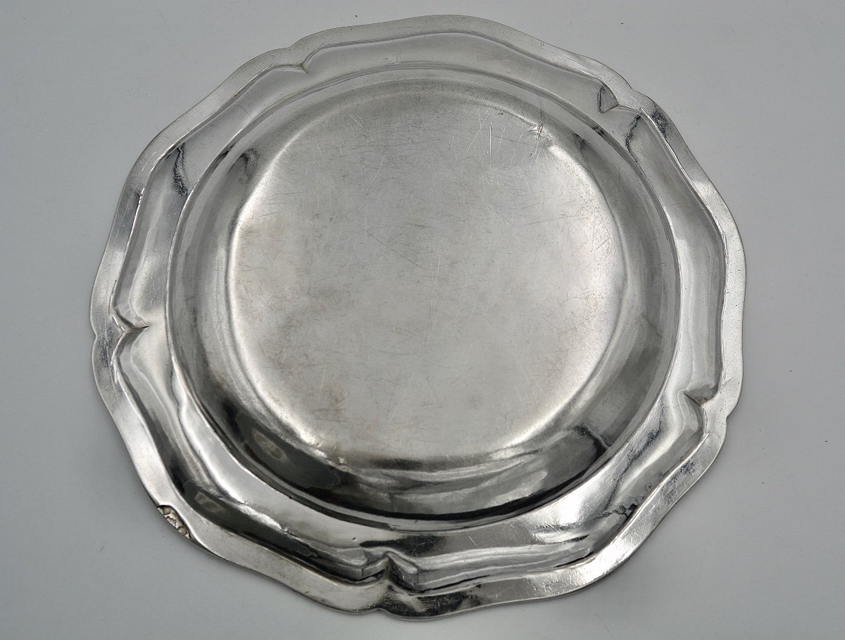 Plat / Assiette En Argent France Paris Vers 1768-1774-photo-4