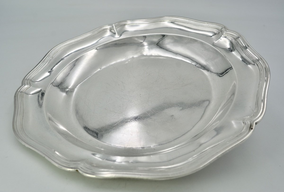 Plat / Assiette En Argent France Paris Vers 1768-1774-photo-2