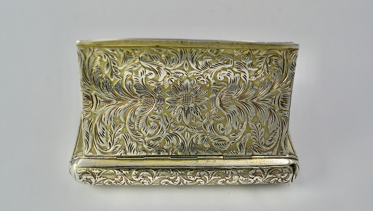 Snuffbox / Silver And Vermeil Box France 1819-1838-photo-4