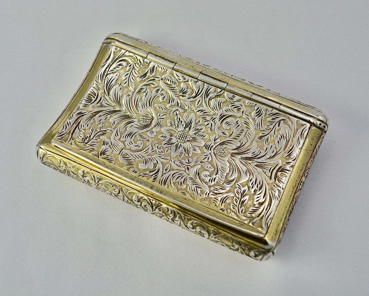 Snuffbox / Silver And Vermeil Box France 1819-1838