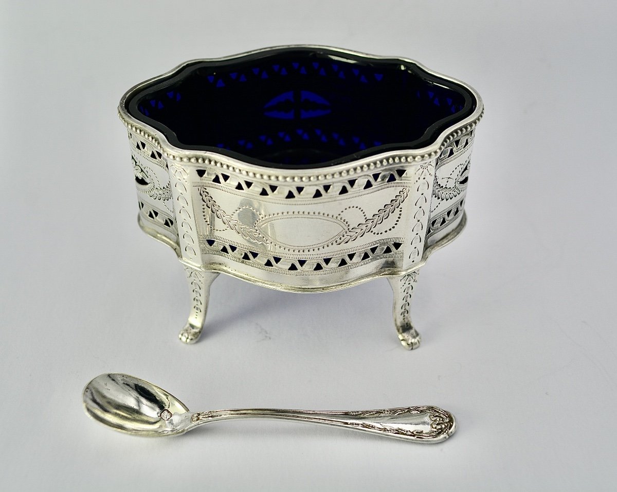 Salt Cellar / Salt Shaker English Silver London Circa 1894-photo-3