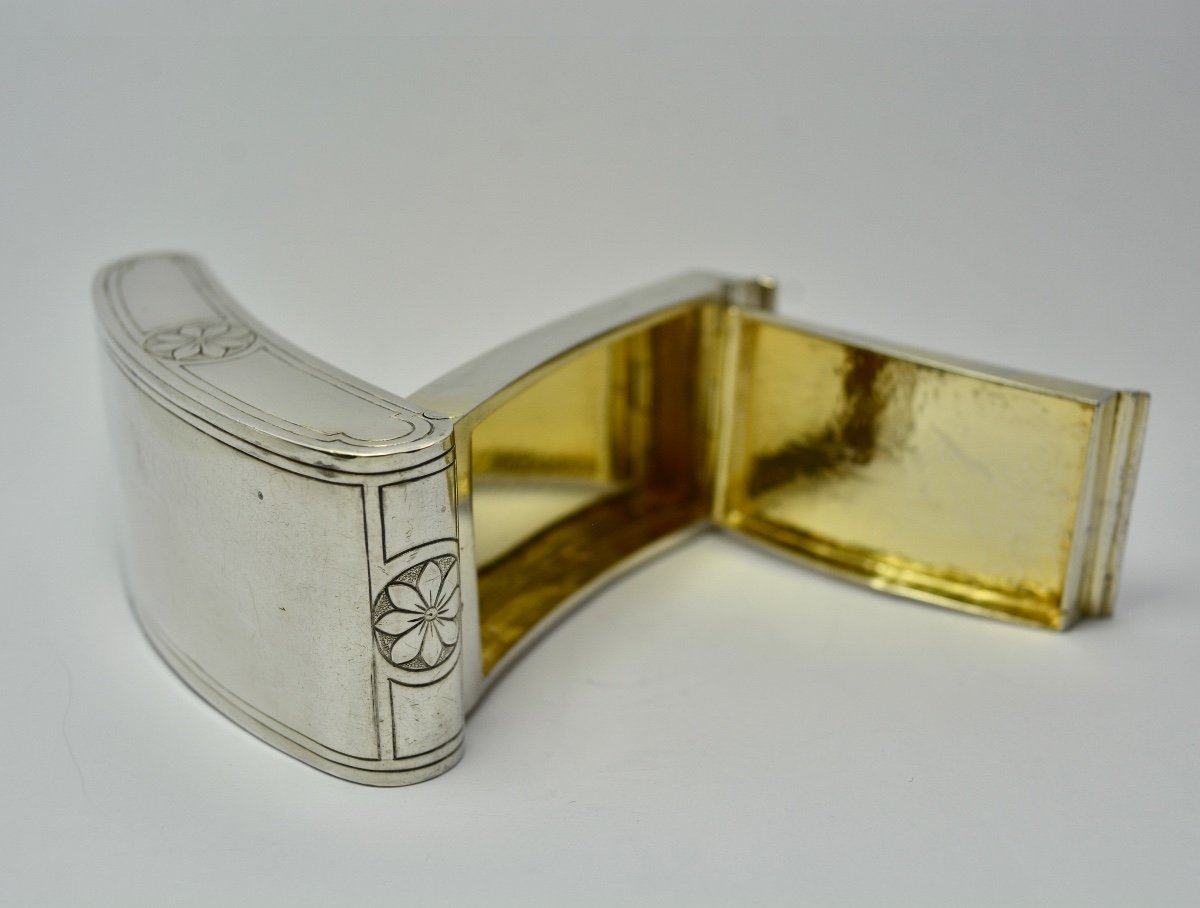 Snuffbox / Silver And Vermeil Box / Hanau Nineteenth Century-photo-1