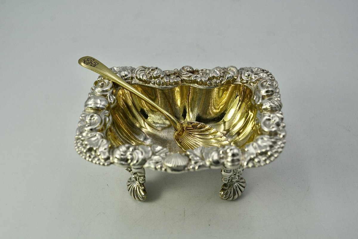 Salière En Argent époque Restauration / France -photo-2