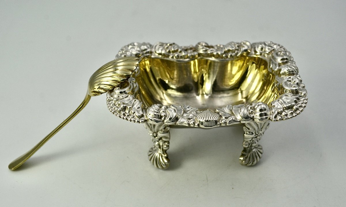 Salière En Argent époque Restauration / France -photo-3