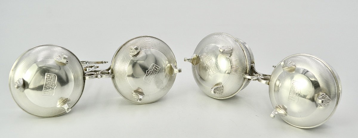 Pair Of Double Salt Cellars / France Around 1870-photo-2