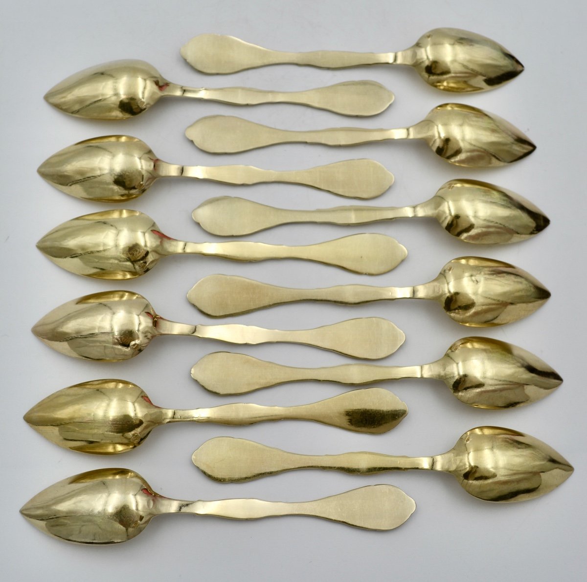 Golden Silver Tea Spoons / Napoleon III-photo-4