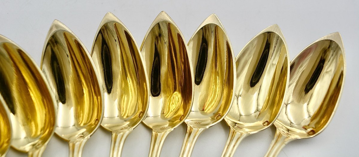 Golden Silver Tea Spoons / Napoleon III-photo-2