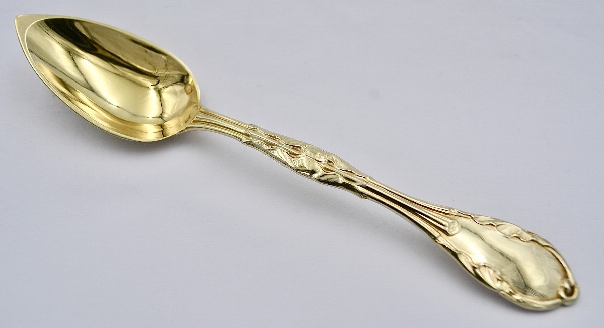 Golden Silver Tea Spoons / Napoleon III-photo-6
