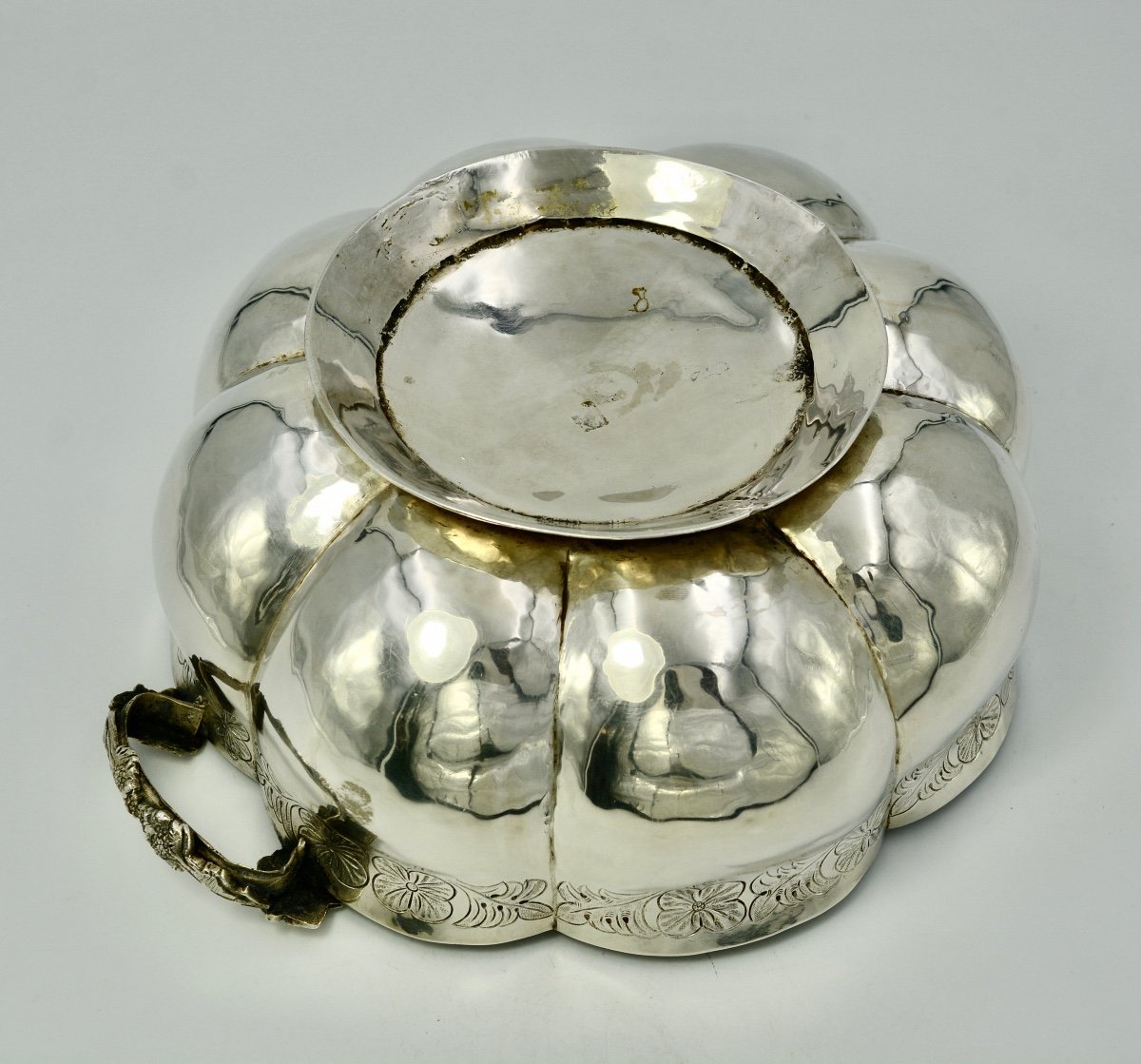 Coupe En Argent Colonial Espagnol Vers 1800-photo-3