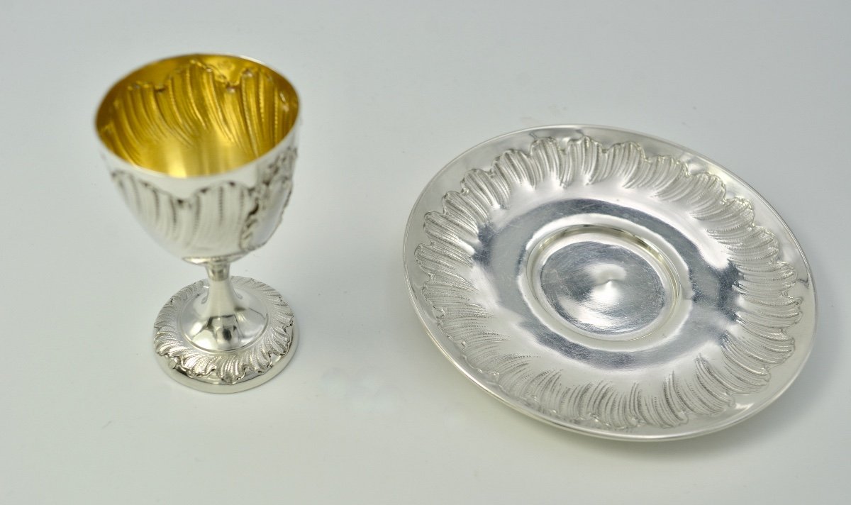 Coquetier En Argent  France Fin XIXe Siècle -photo-2