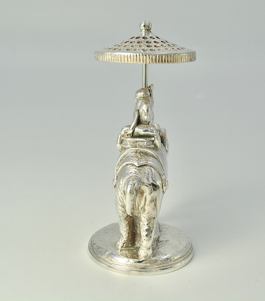 Christofle. Toothpick Holder In Silver Metal, 20th Century-photo-3