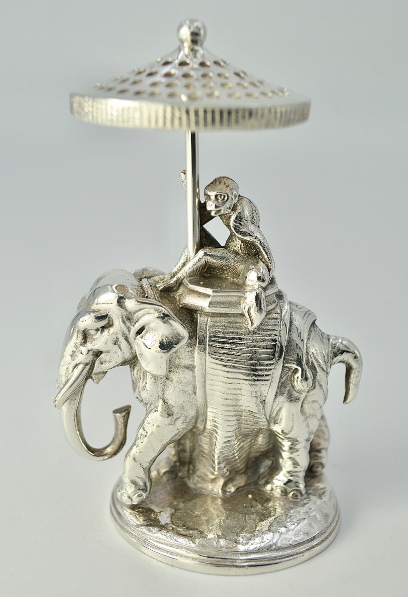 Christofle. Toothpick Holder In Silver Metal, 20th Century