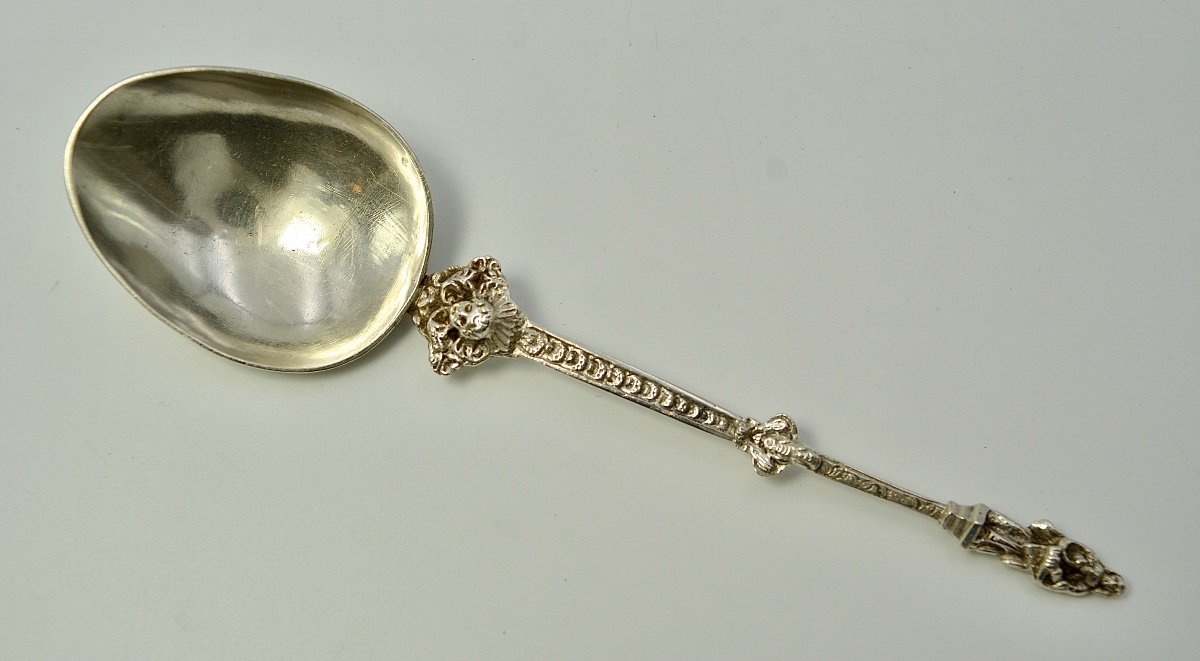 Cuillère d'Apparat d'apôtre en argent vers 1900 -photo-2