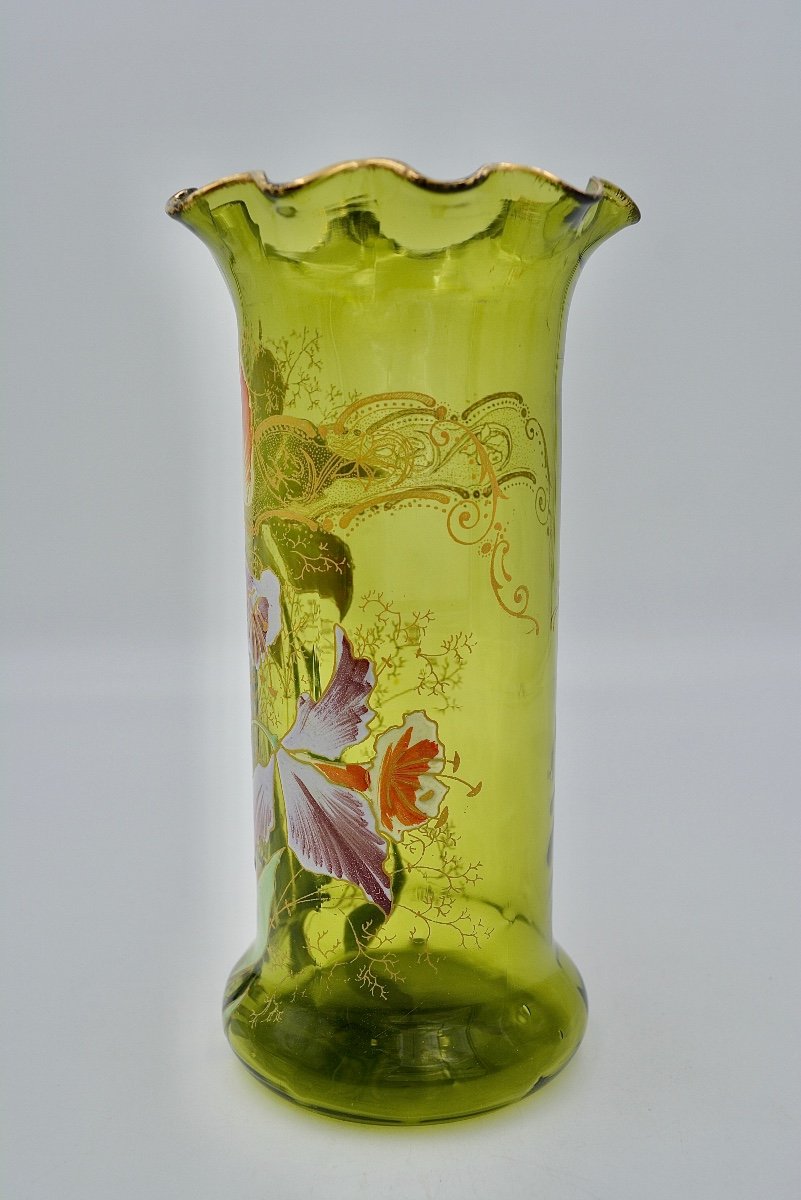 Legras / Saint-denis, Cylinder Vase Circa 1900-photo-2