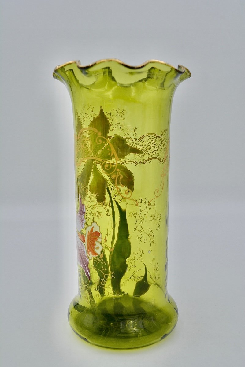 Legras / Saint-denis, Cylinder Vase Circa 1900-photo-3